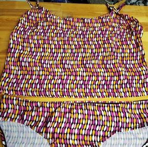 Women's Tankini Swimsuit Set, sz 18